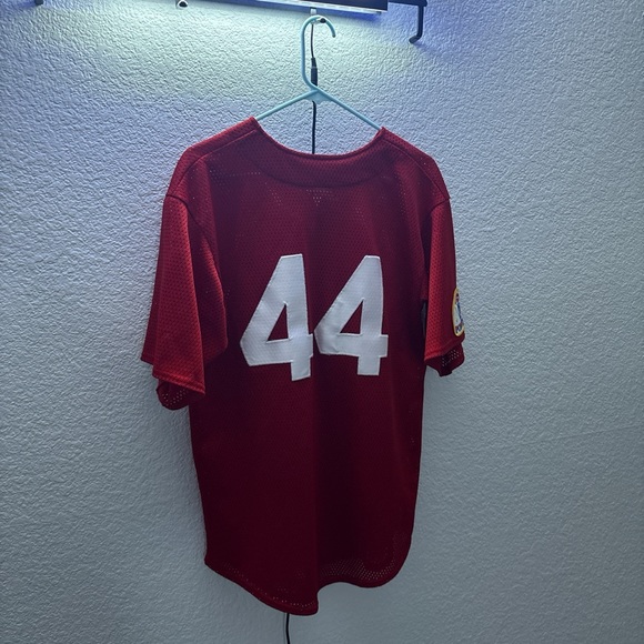 Corona Red Baseball Jersey #44 - Picture 2 of 4